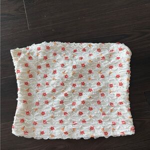 Princess Polly White Top with Floral Embroidery